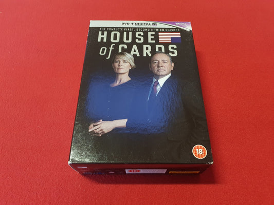 HOUSE OF CARDS 1 - 3 BOX till DVD