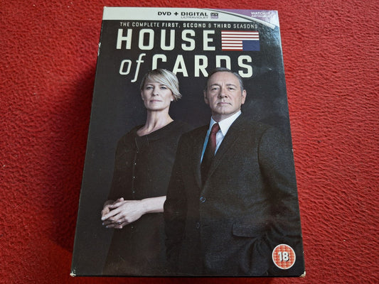 HOUSE OF CARDS SEASONS 1 - 3 BOX DVD
