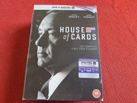 HOUSE OF CARDS SEASONS 1 - 4 [ SVENSK TEXT ] BOX DVD