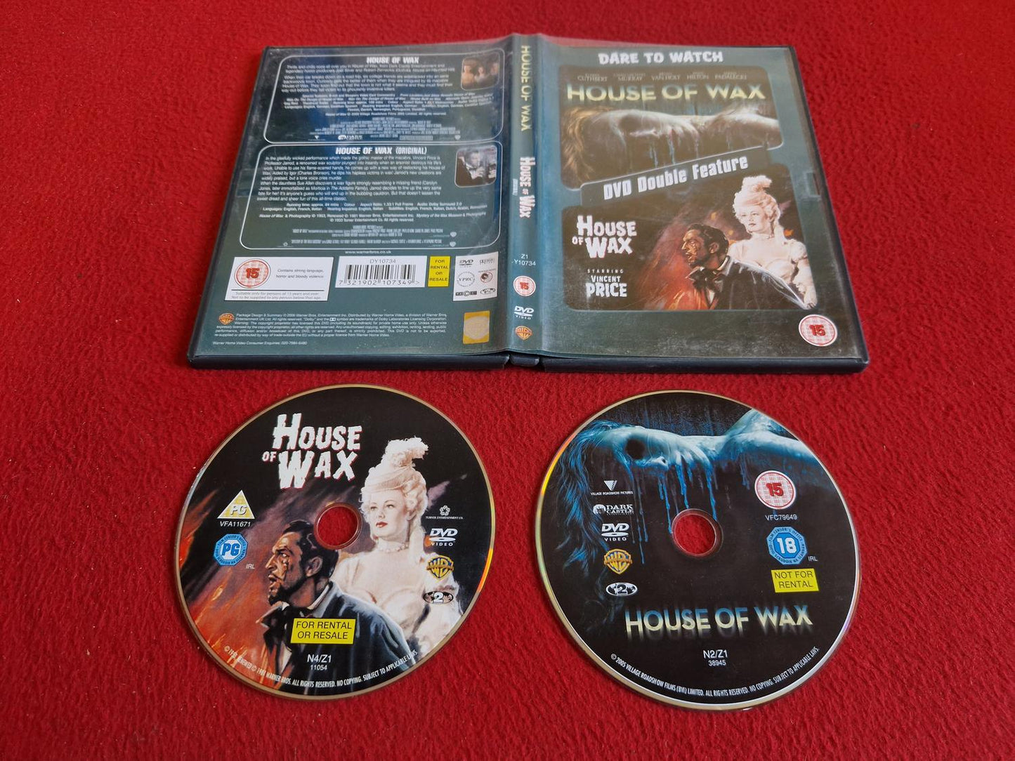 HOUSE OF WAX DOUBLE FEATURE DVD