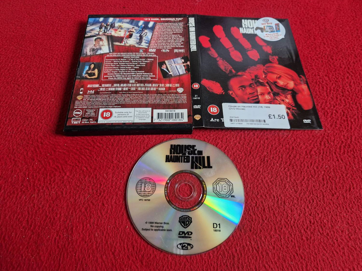 HOUSE ON HAUNTED HILL [ SNAPCASE ] DVD