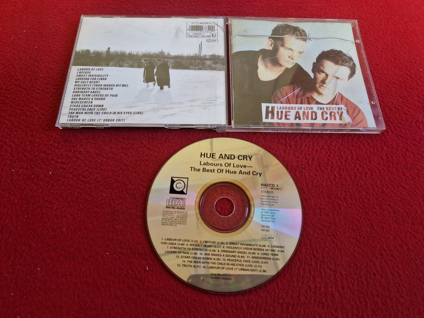 HUE AND CRY LABOUR OF LOVE THE BEST OF HUE AND CRY CD