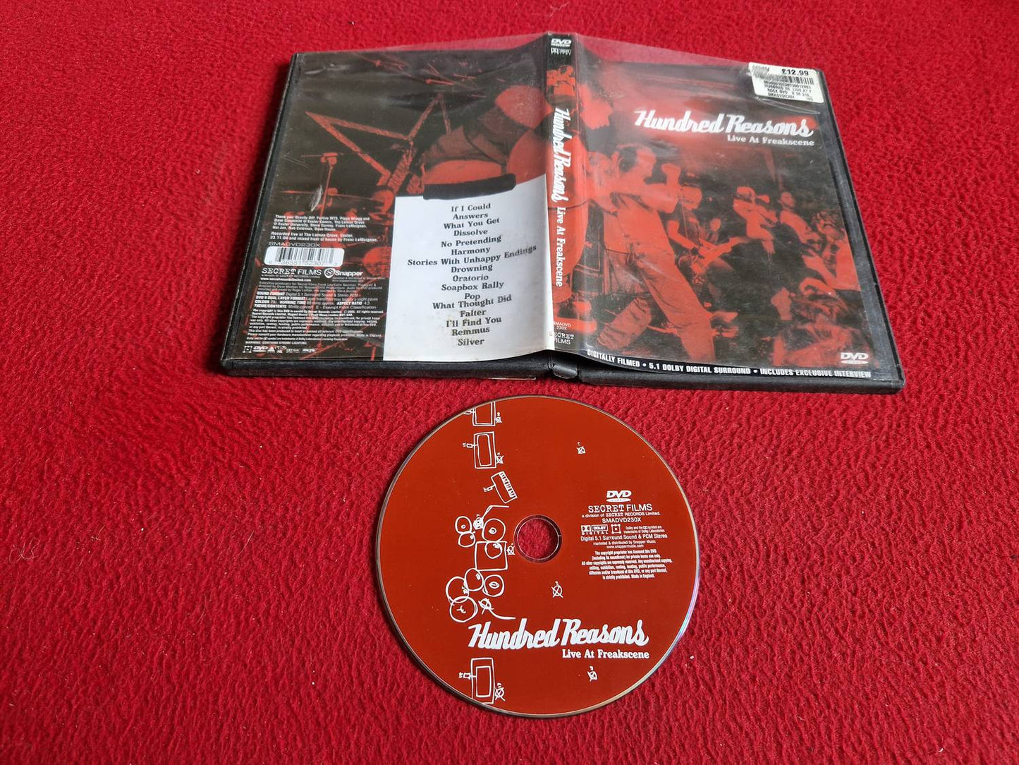 HUNDRED REASONS LIVE AT FREAKSCENE DVD