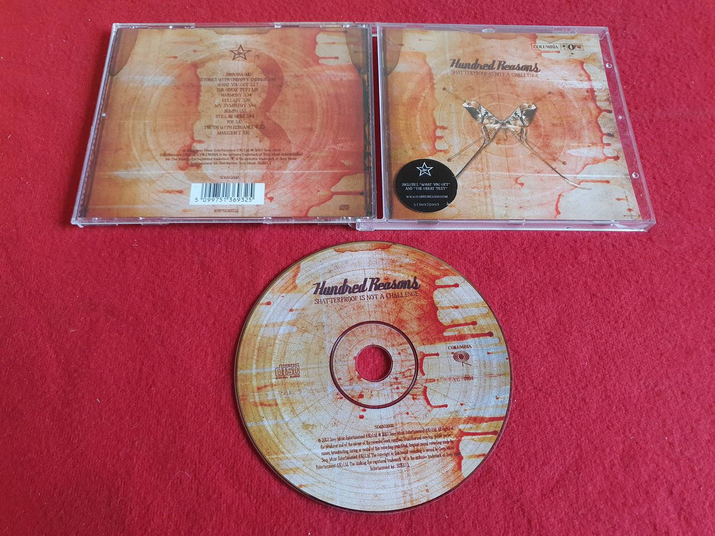 HUNDRED REASONS SHATTERPROOF IS NOT A CHALLENGE till CD