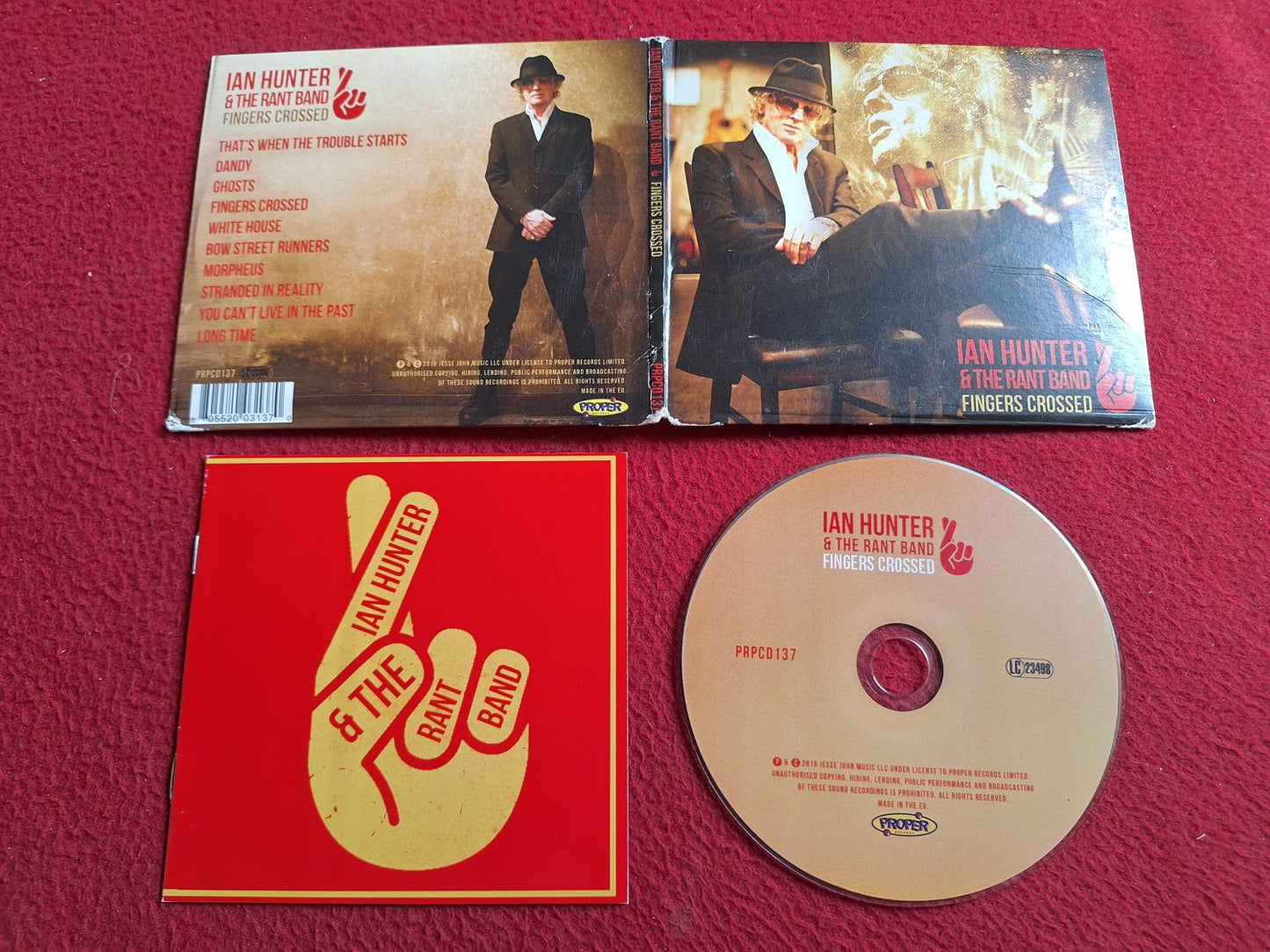 IAN HUNTER & THE RANT BAND FINGERS CROSSED CD