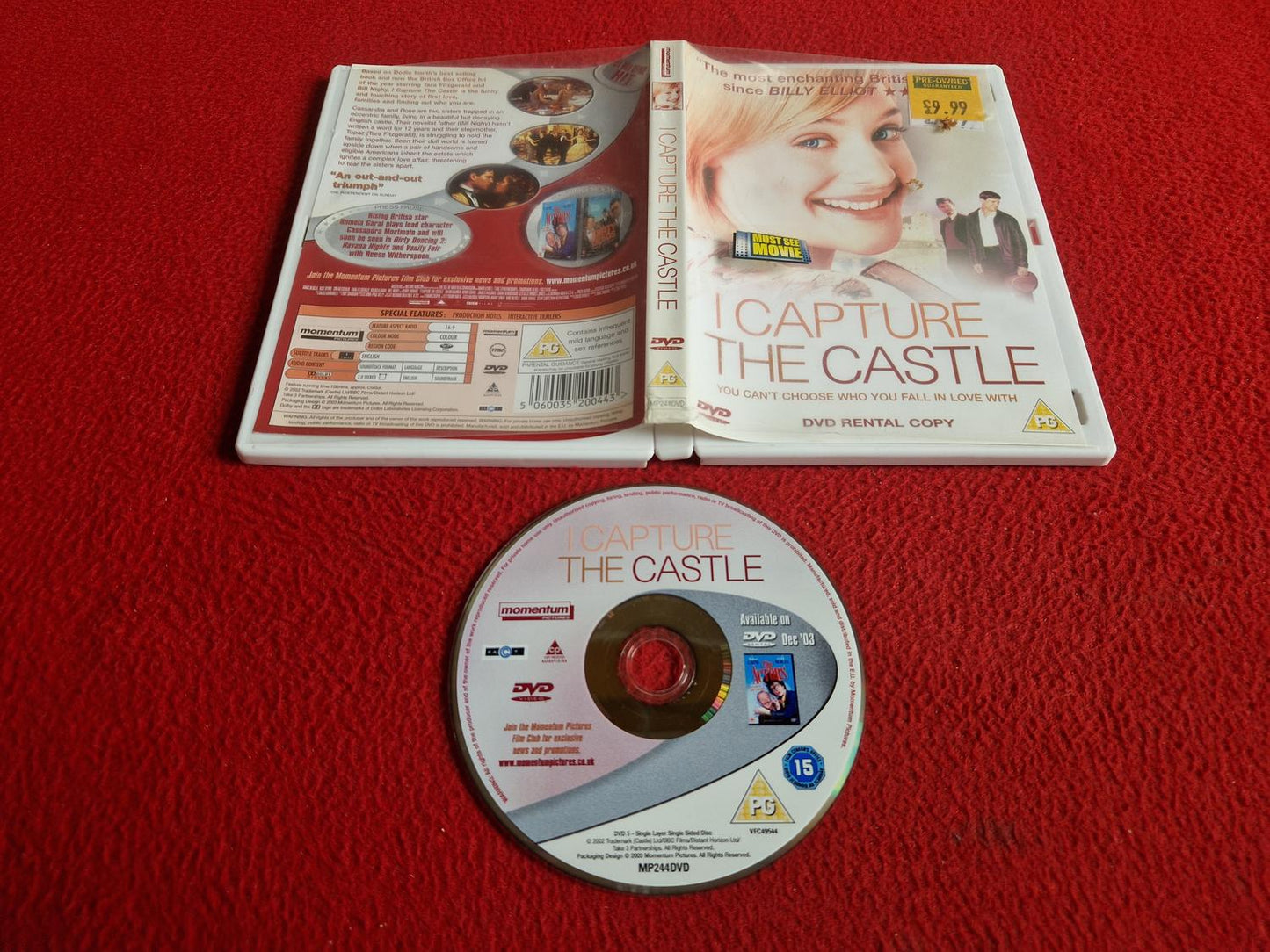 I CAPTURE THE CASTLE DVD