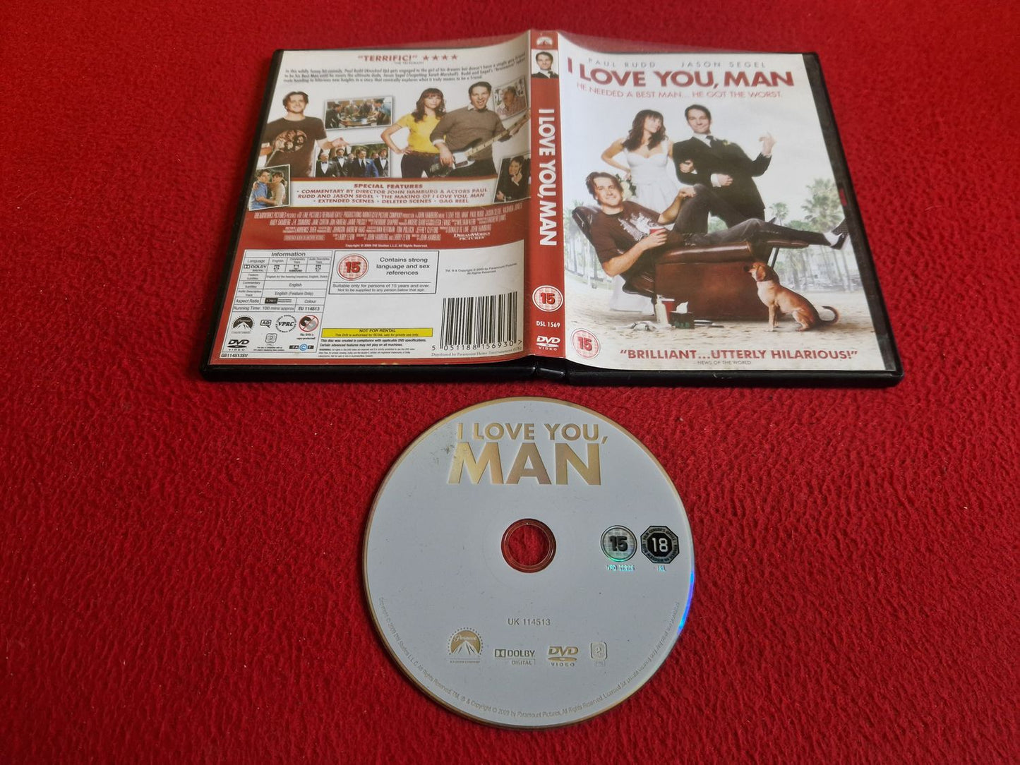 I LOVE YOU MAN DVD