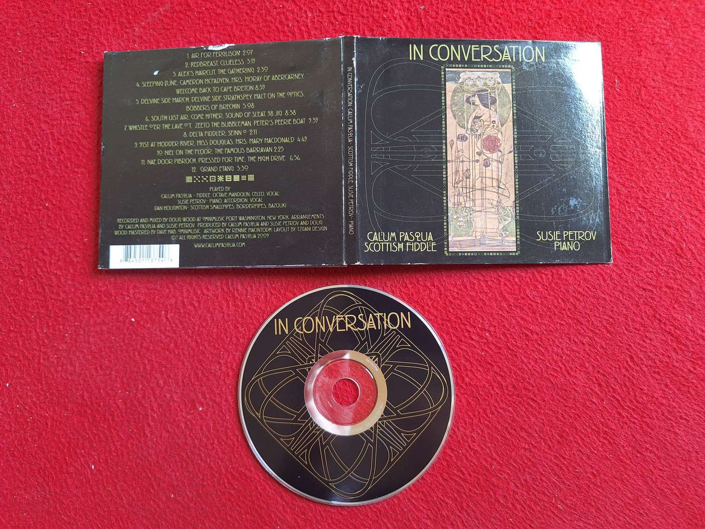 IN CONVERSATION CALUM PASQUA - SCOTTISH FIDDLE SUSIE PETROV - PIANO CD