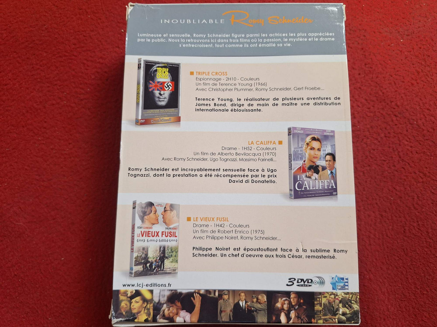 INOUBLIABLE ROMY SCHNEIDER - TRIPLE CROSS mfl [ FRANSKT TAL INGEN TEXT ] BOX DVD