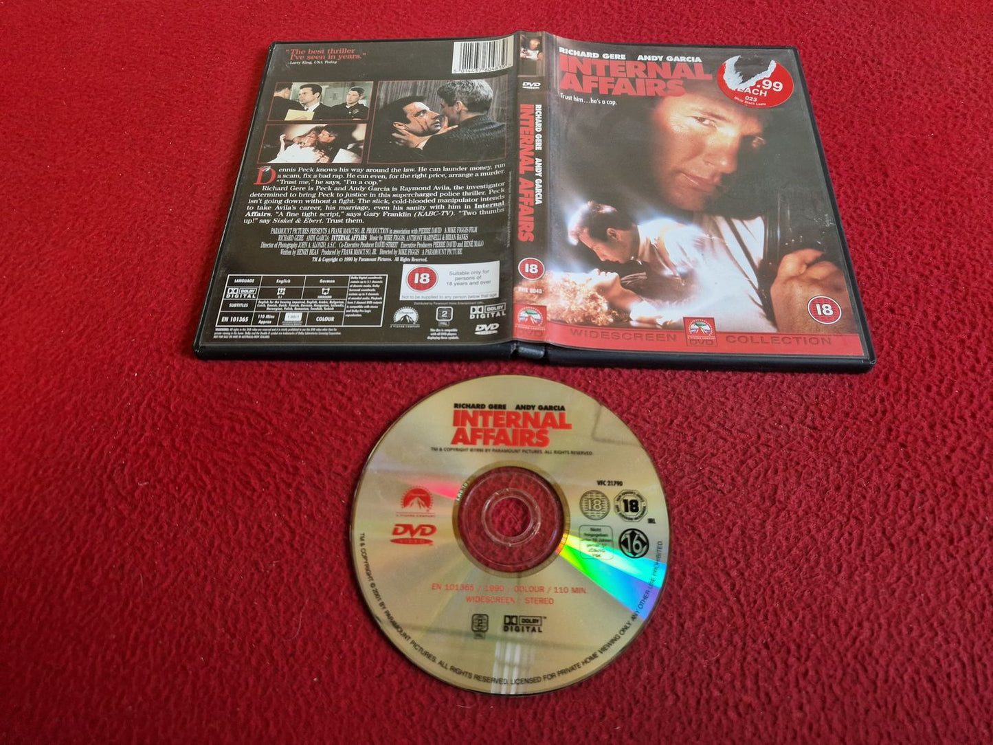 INTERNAL AFFAIRS DVD