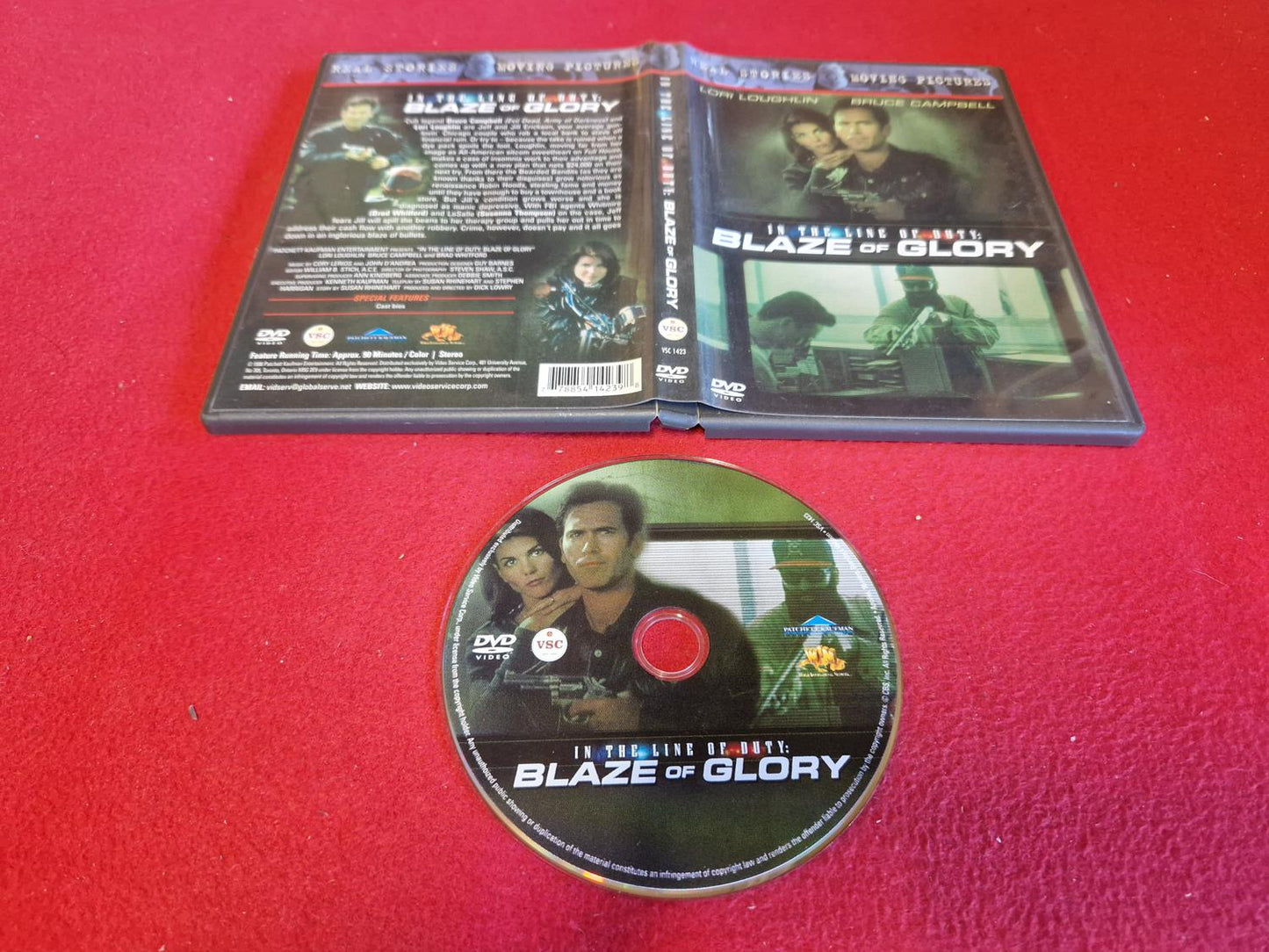 IN THE LINE OF DUTY BLAZE OF GLORY till DVD
