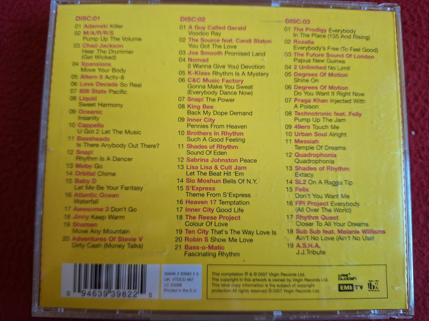 IN THE MIX RAVE REVIVAL 60 NON STOP RAVE HITS CD BOX