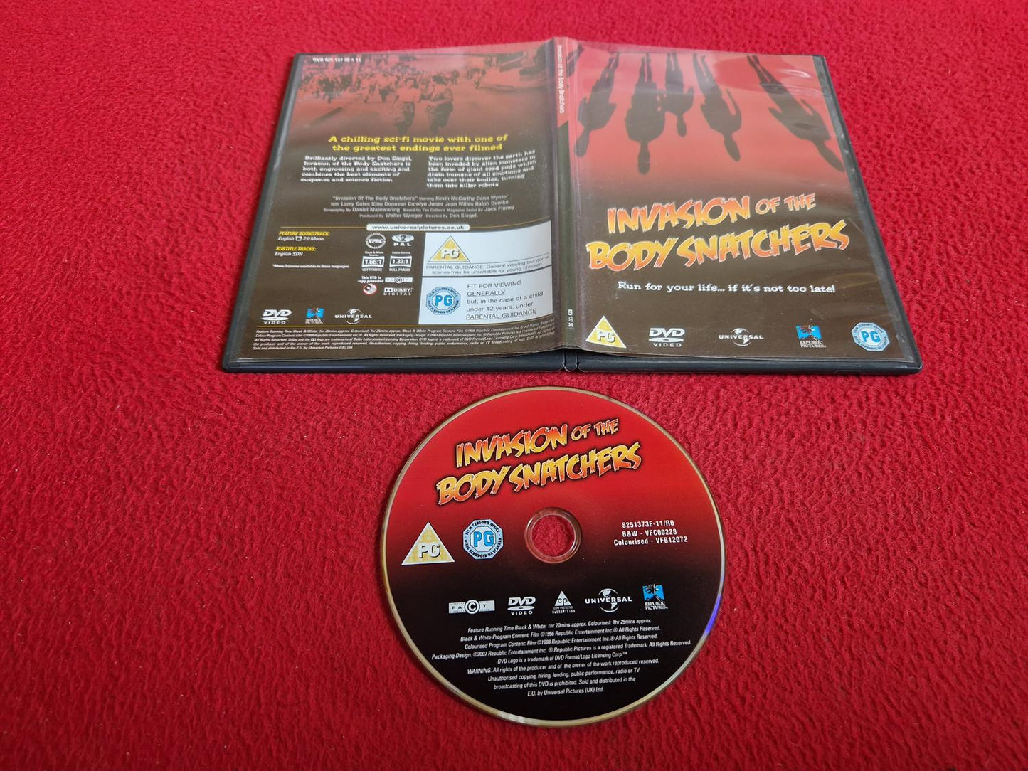 INVASION OF THE BODY SNATCHERS [ DON SIEGEL - COLOURIZED ] [ ENGELSK TEXT ] DVD