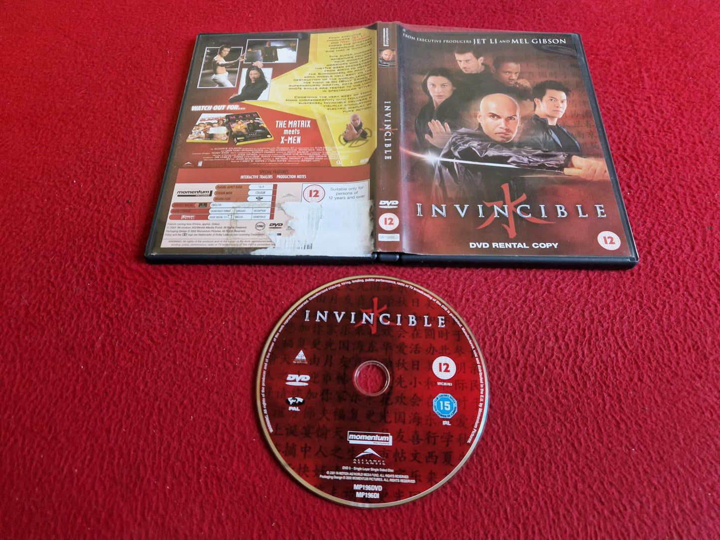 INVINCIBLE DVD