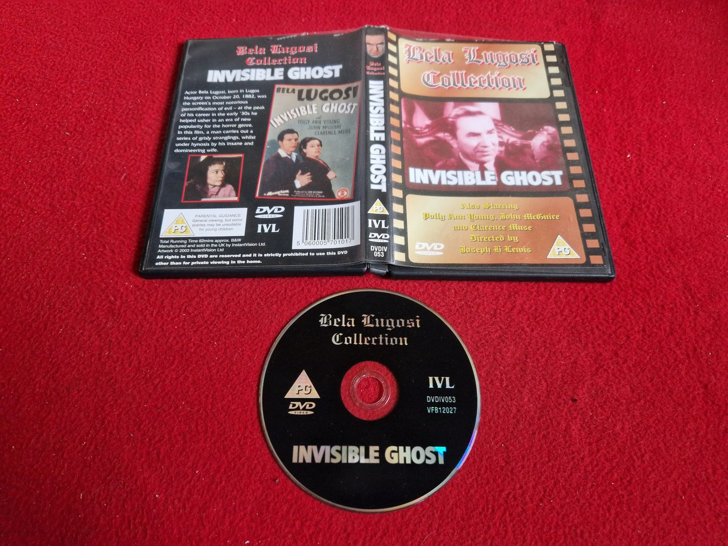 INVISIBLE GHOST [ BELA LUGOSI COLLECTION ] DVD