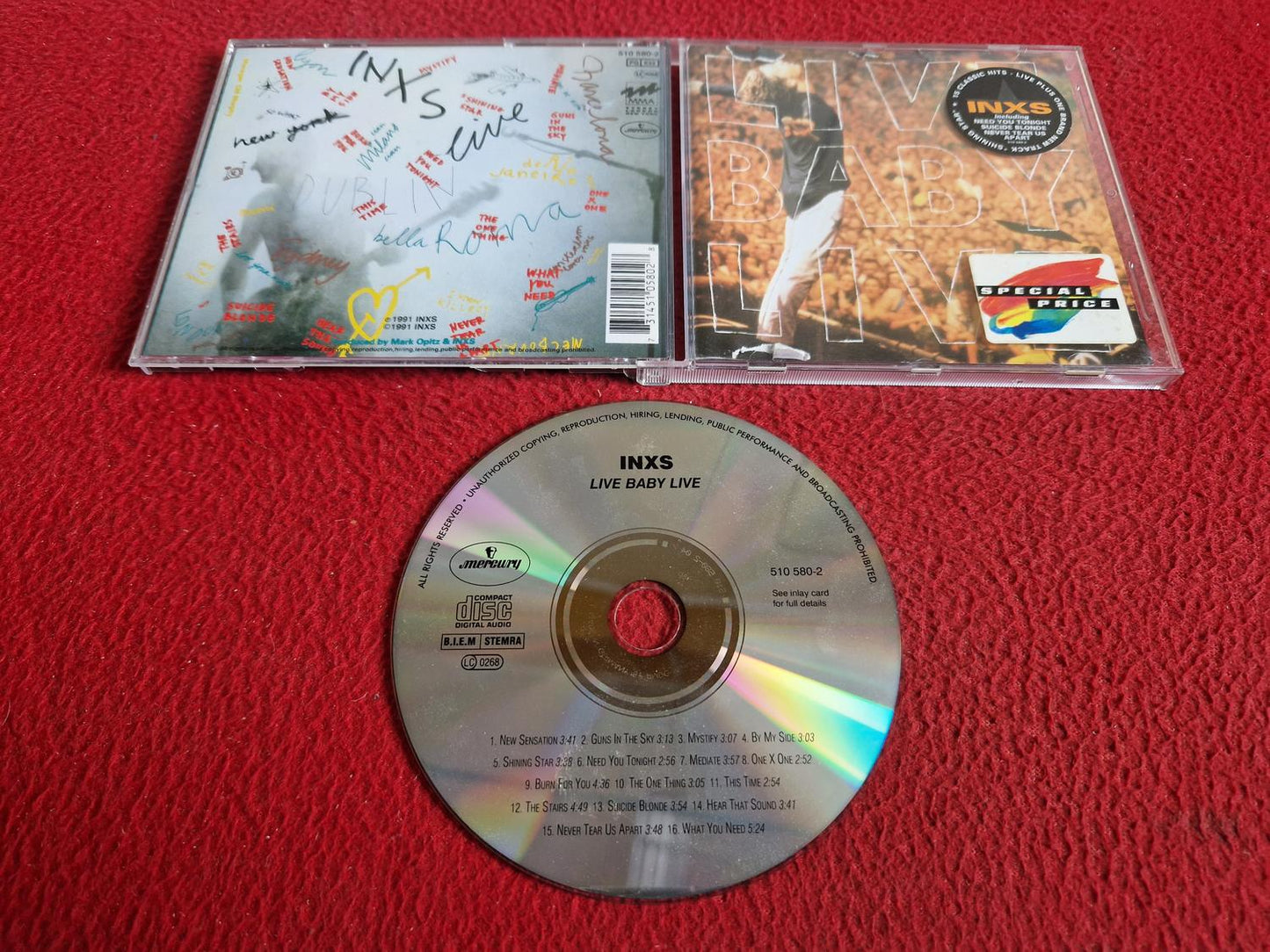 INXS LIVE BABY LIVE CD