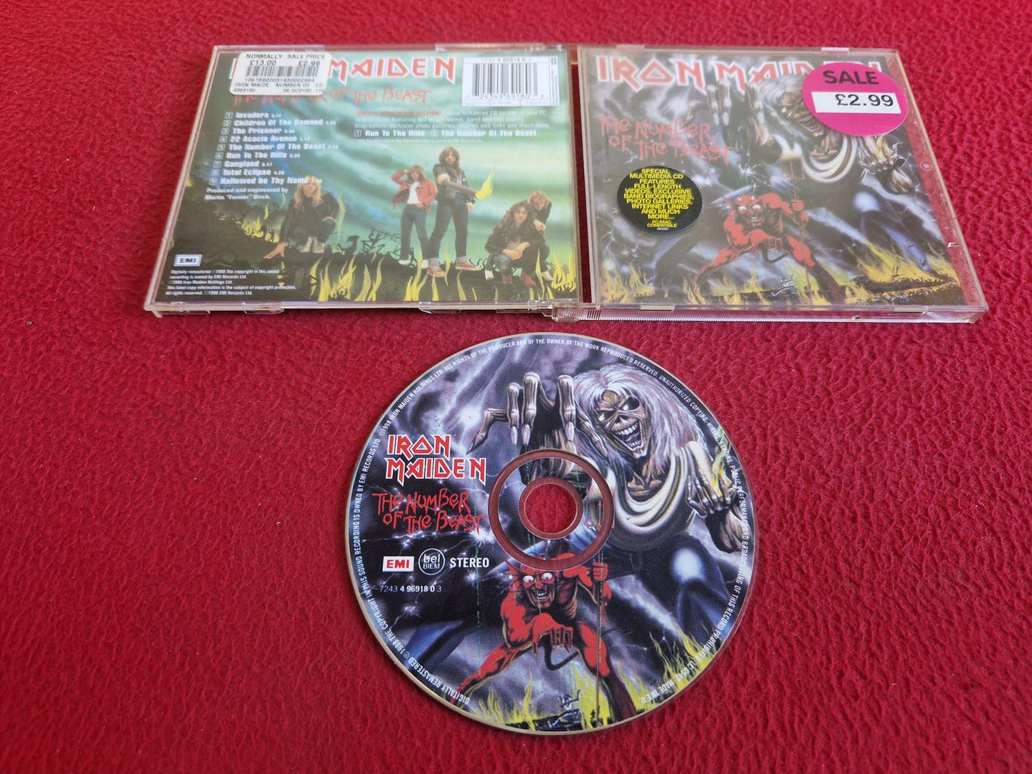 IRON MAIDEN THE NUMBER OF THE BEAST CD