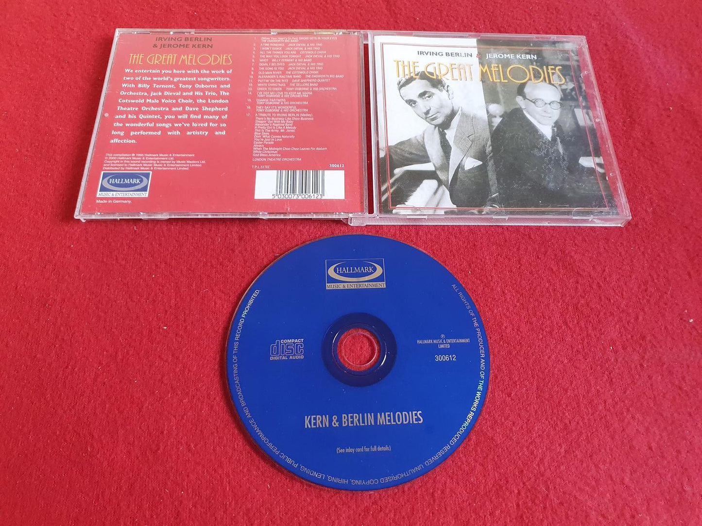 IRVING BERLIN & JERMOE KERN THE GREAT MELODIES till CD