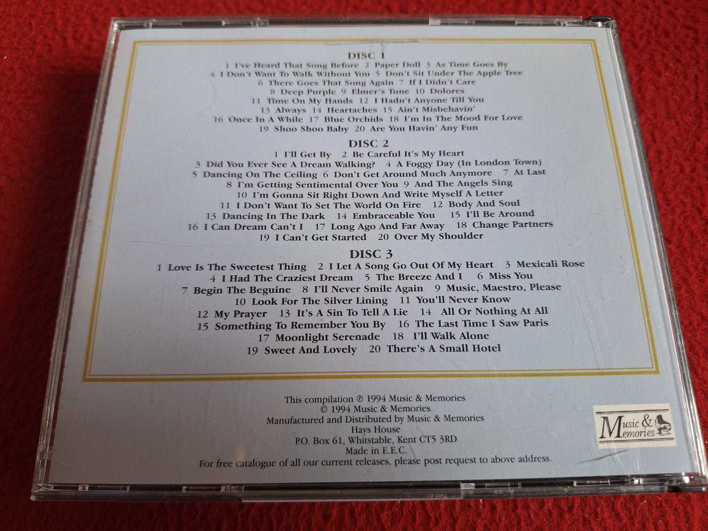 I'VE HEARD THAT SONG BEFORE... CD BOX