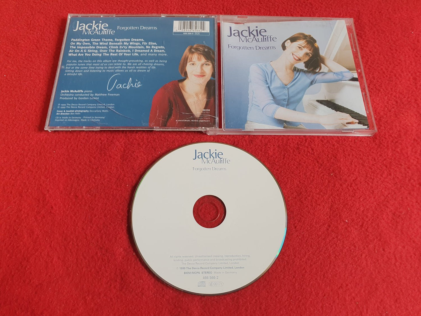 JACKIE MCAULIFFE FORGOTTEN DREAMS till CD