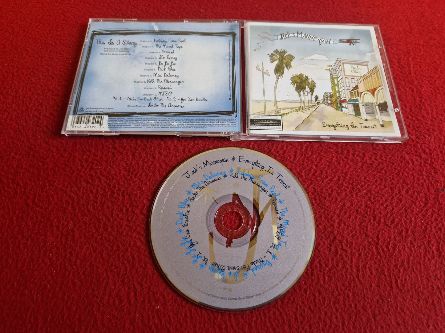 JACK'S MANNEQUIN EVERYTHING IN TRANSIT CD