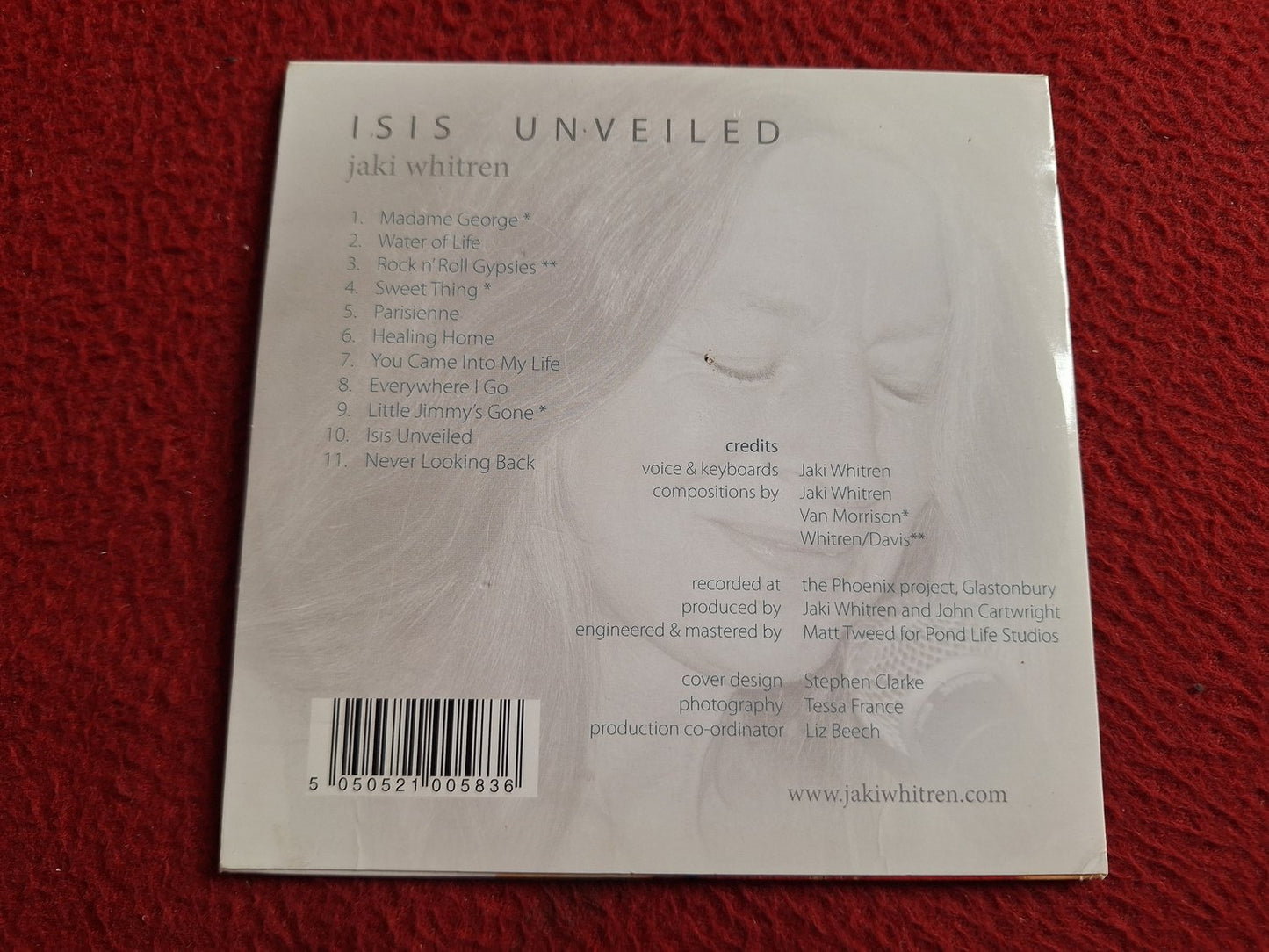 JAKI WITHREN ISIS UNVEILED CD