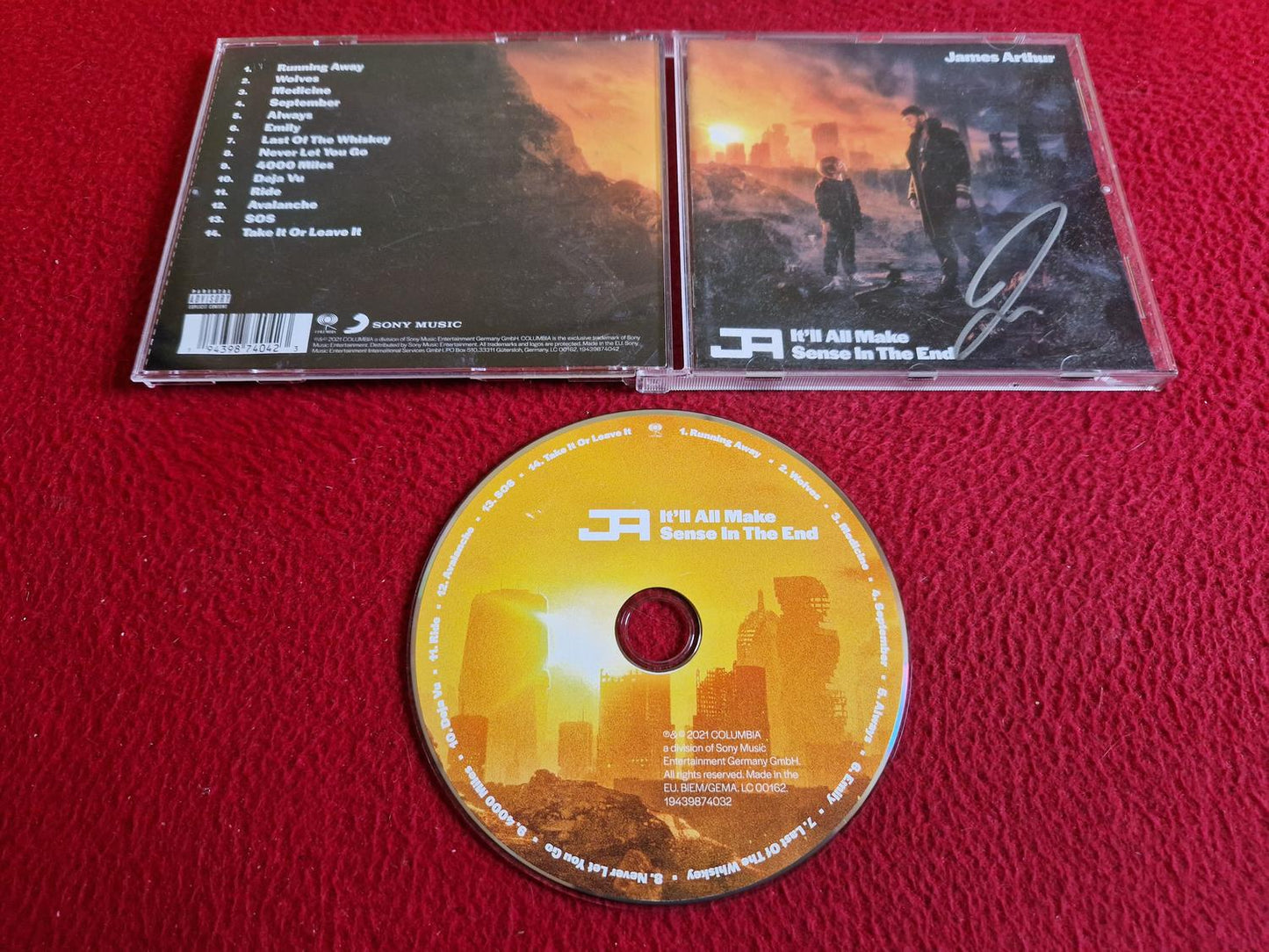 JAMES ARTHUR IT'LL ALL MAKE SENSE IN THE END CD