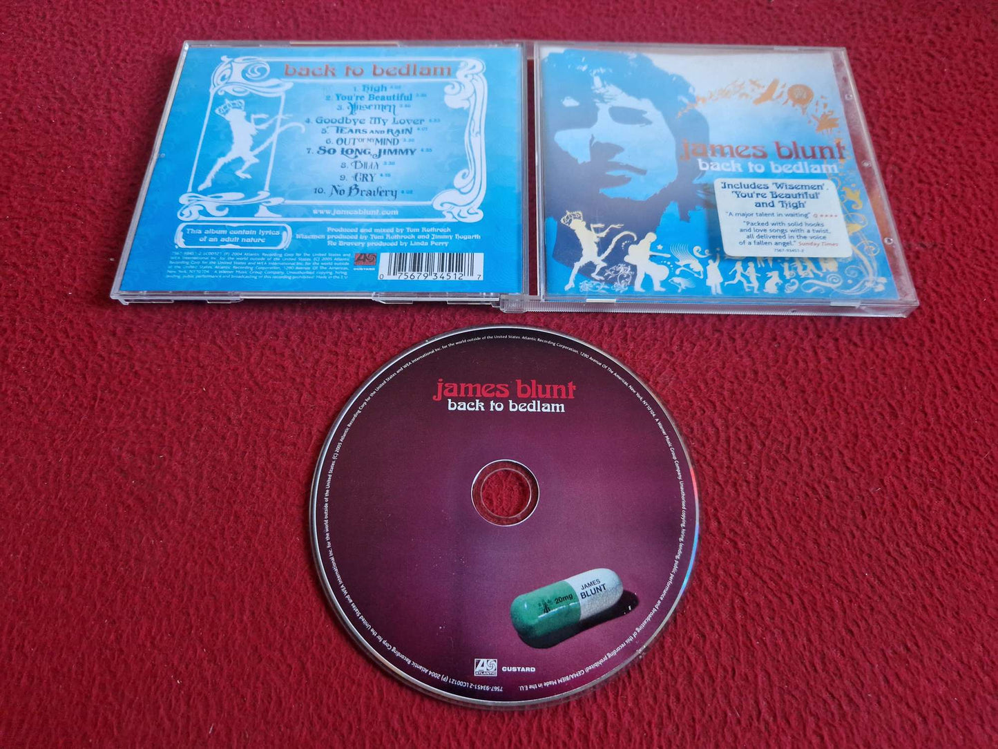 JAMES BLUNT BACK TO BEDLAM CD