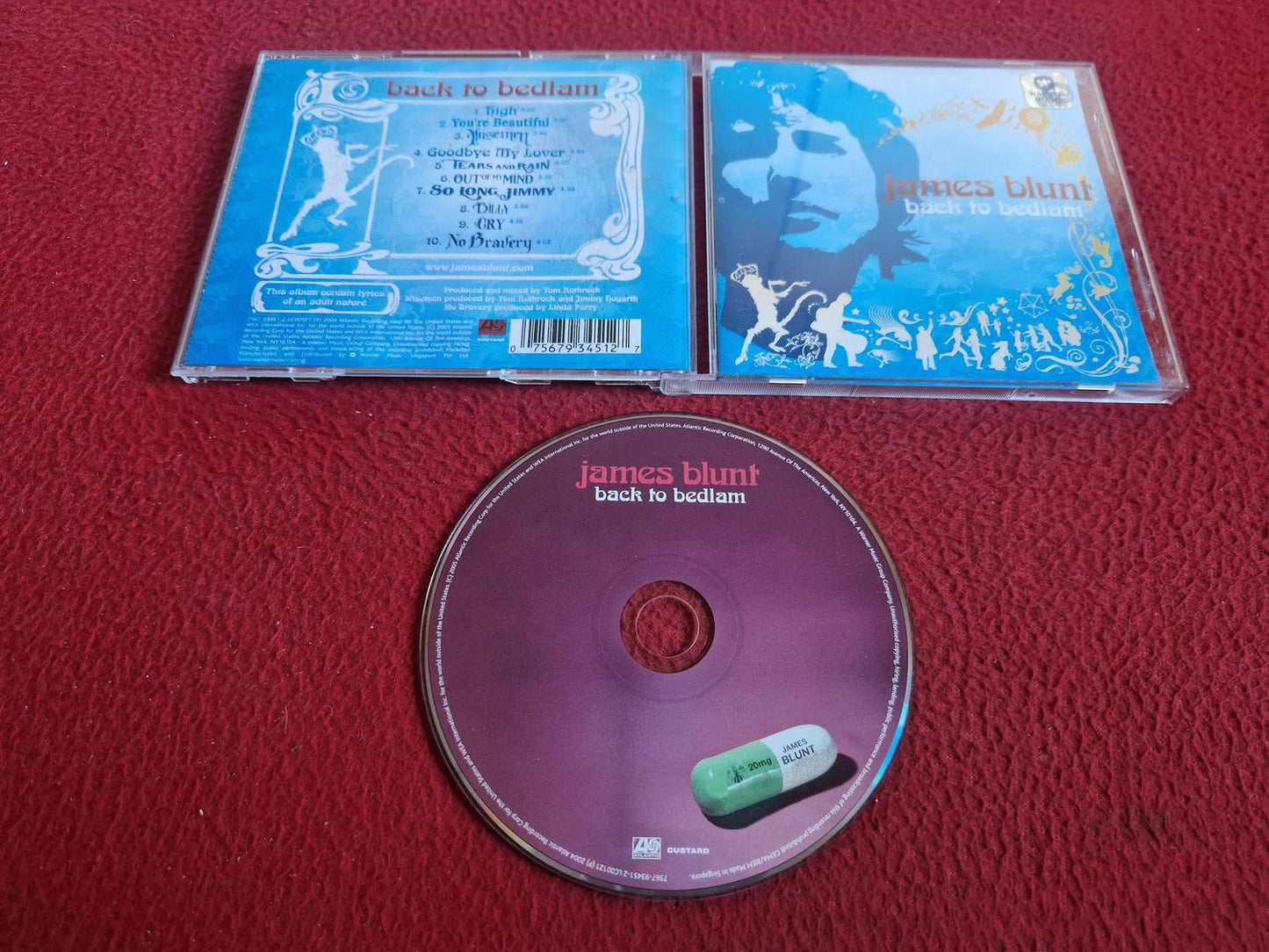 JAMES BLUNT BACK TO BEDLAM CD