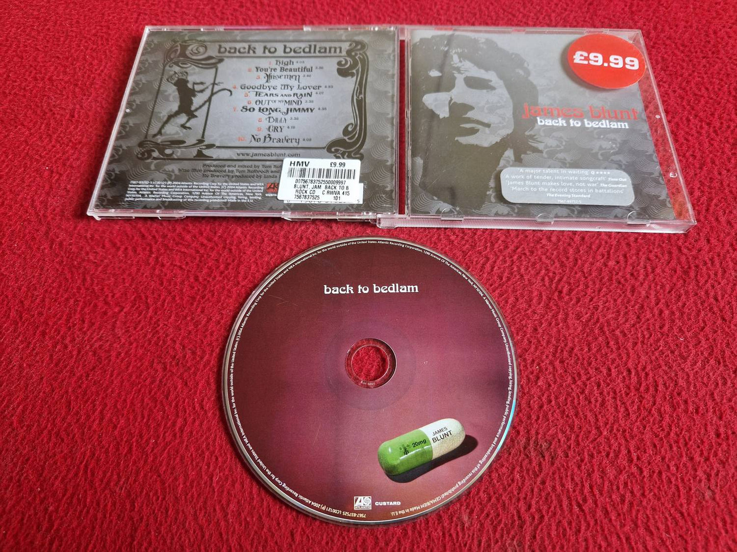 JAMES BLUNT BACK TO BEDLAM CD