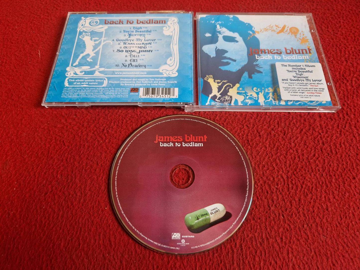 JAMES BLUNT BACK TO BEDLAM CD