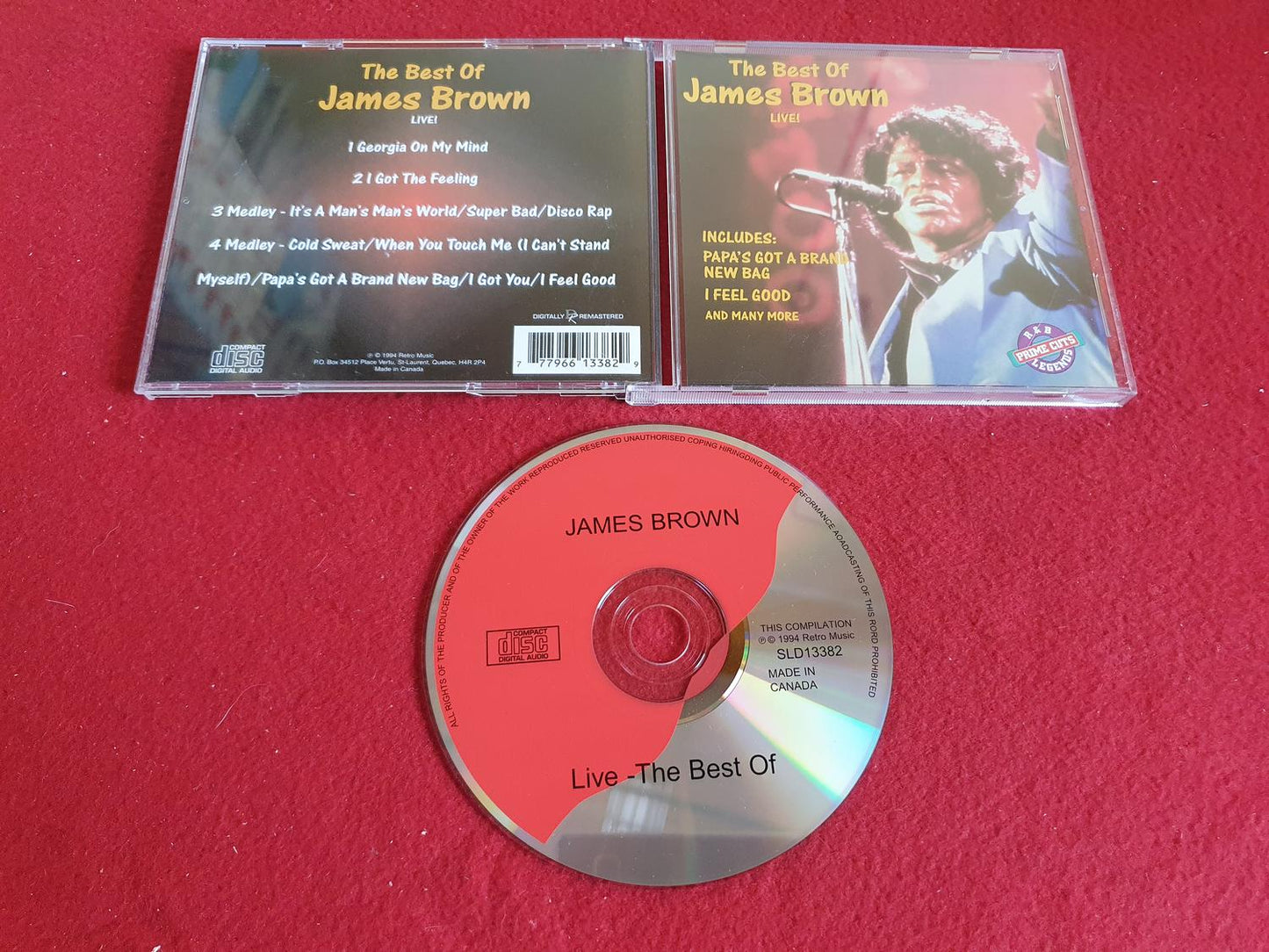 JAMES BROWN THE BEST OF LIVE till CD