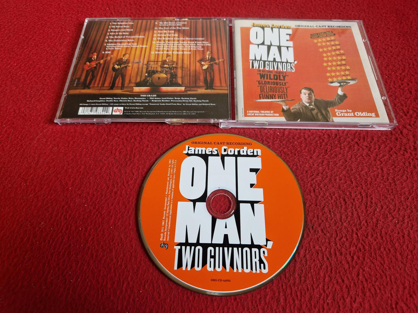 JAMES CORDEN ONE MAN TWO GUVNORS CD