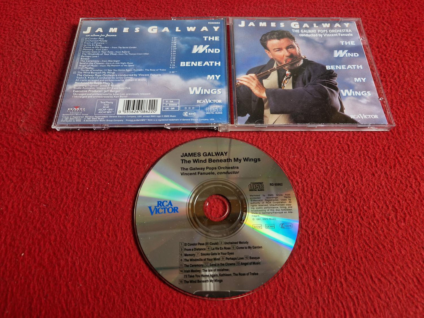 JAMES GALWAY THE WIND BENEATH MY WINGS CD
