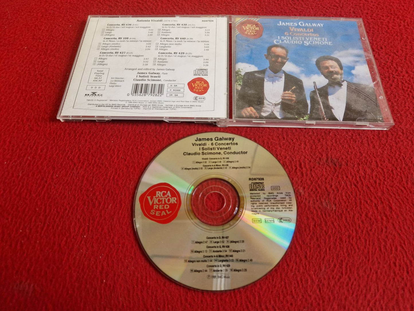 JAMES GALWAY VIVALDI 6 CONCERTOS CD
