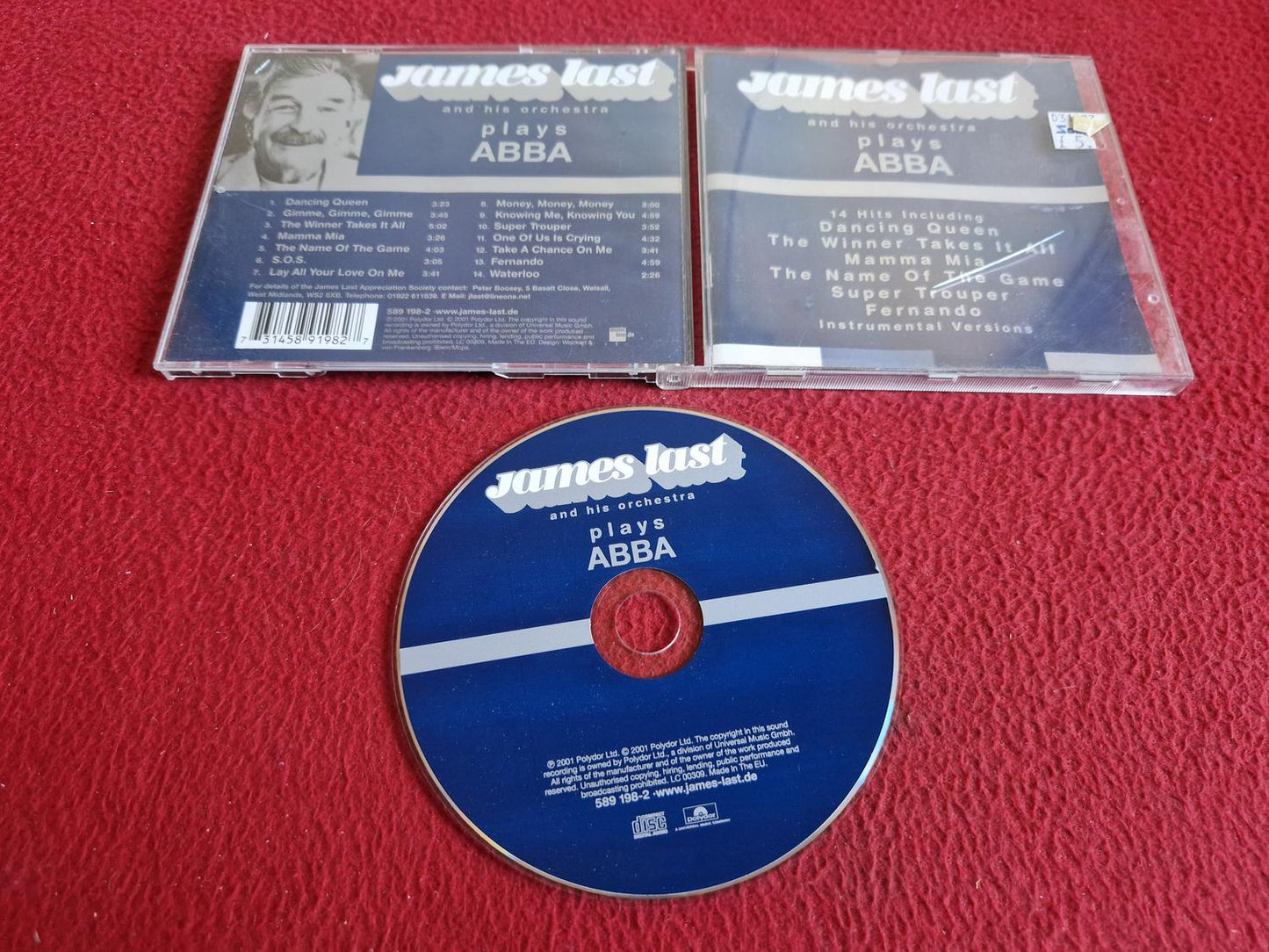 JAMES LAST AND HIS ORCHESTRA PLAYS ABBA CD