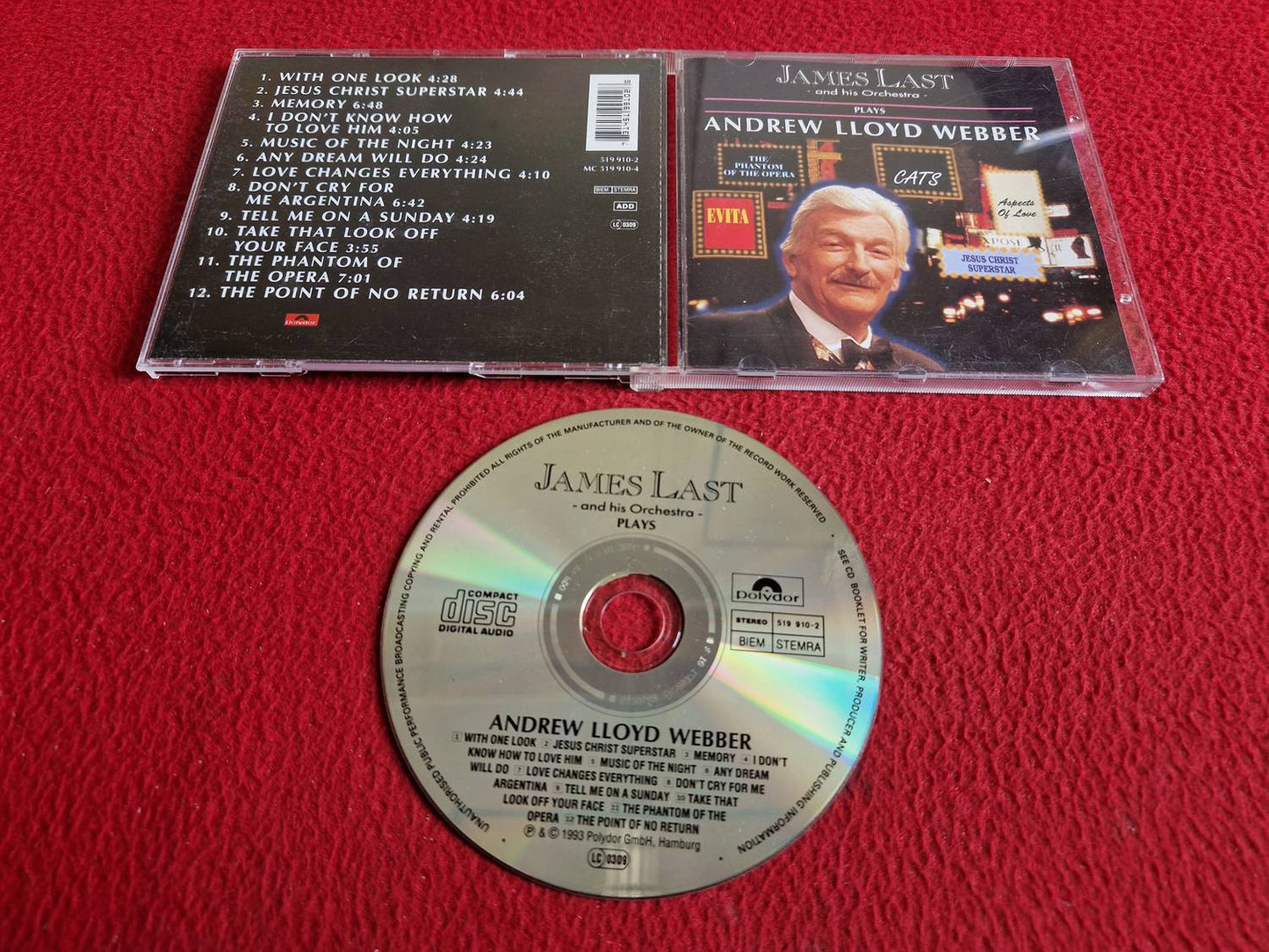 JAMES LAST AND HIS ORCHESTRA PLAYS ANDREW LLOYD WEBBER CD