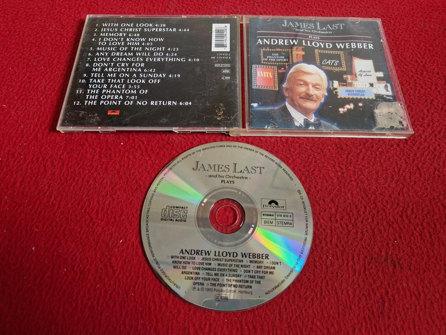JAMES LAST AND HIS ORCHESTRA PLAYS ANDREW LLOYD WEBBER CD