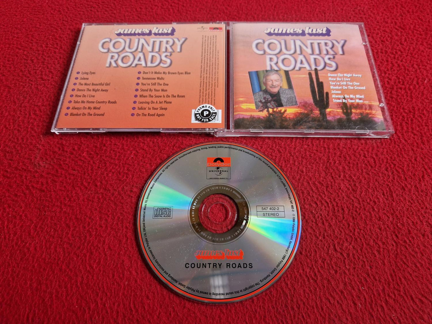 JAMES LAST COUNTRY ROADS CD