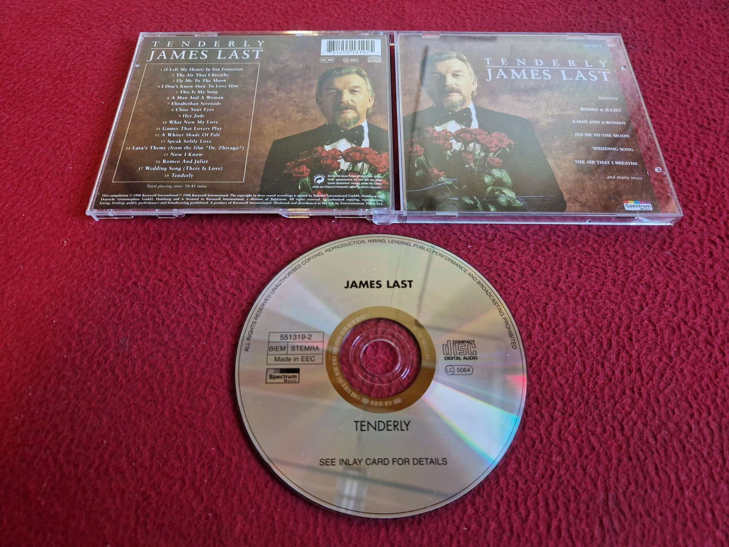 JAMES LAST TENDERLY CD