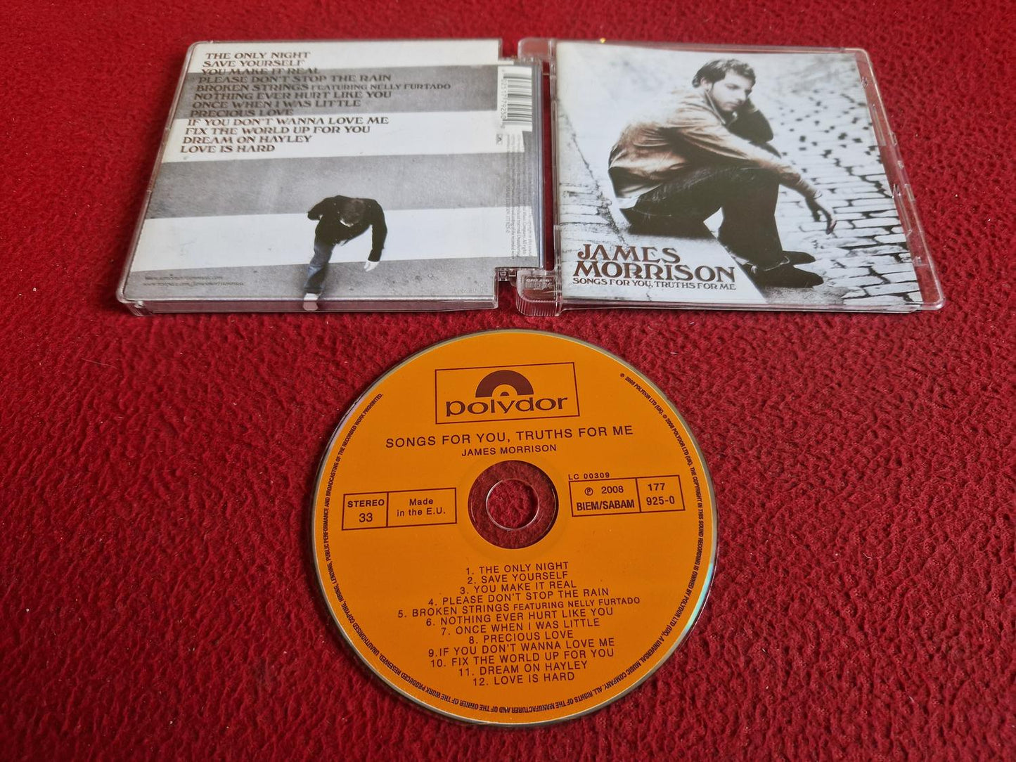 JAMES MORRISON SONGS FOR YOU, TRUTHS FOR ME CD