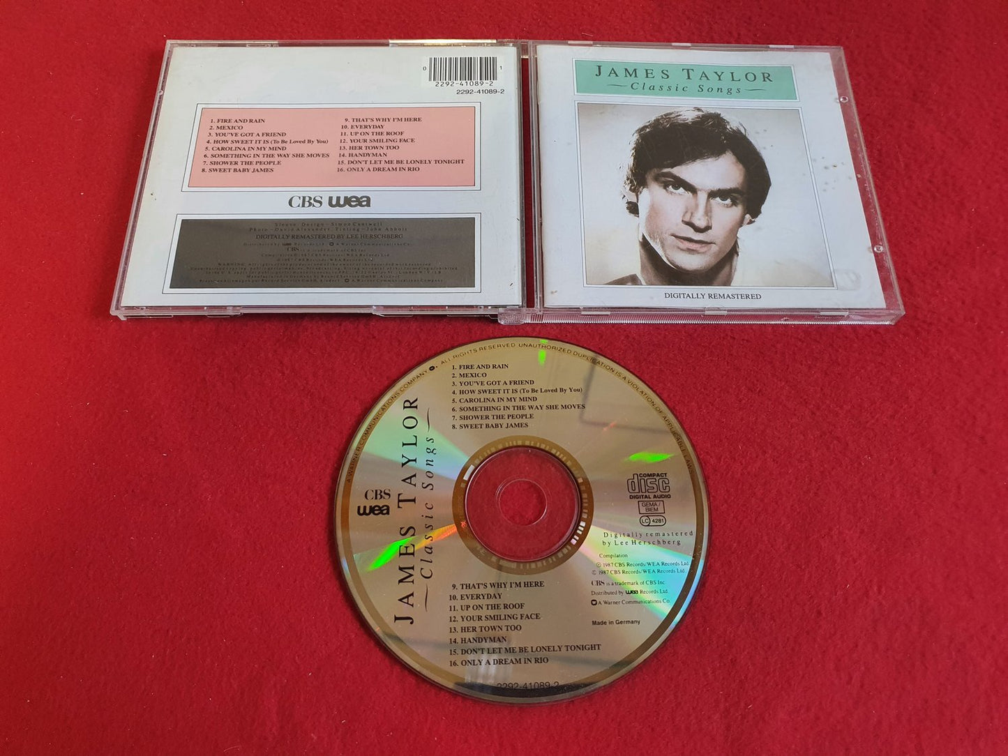 JAMES TAYLOR CLASSIC SONGS till CD