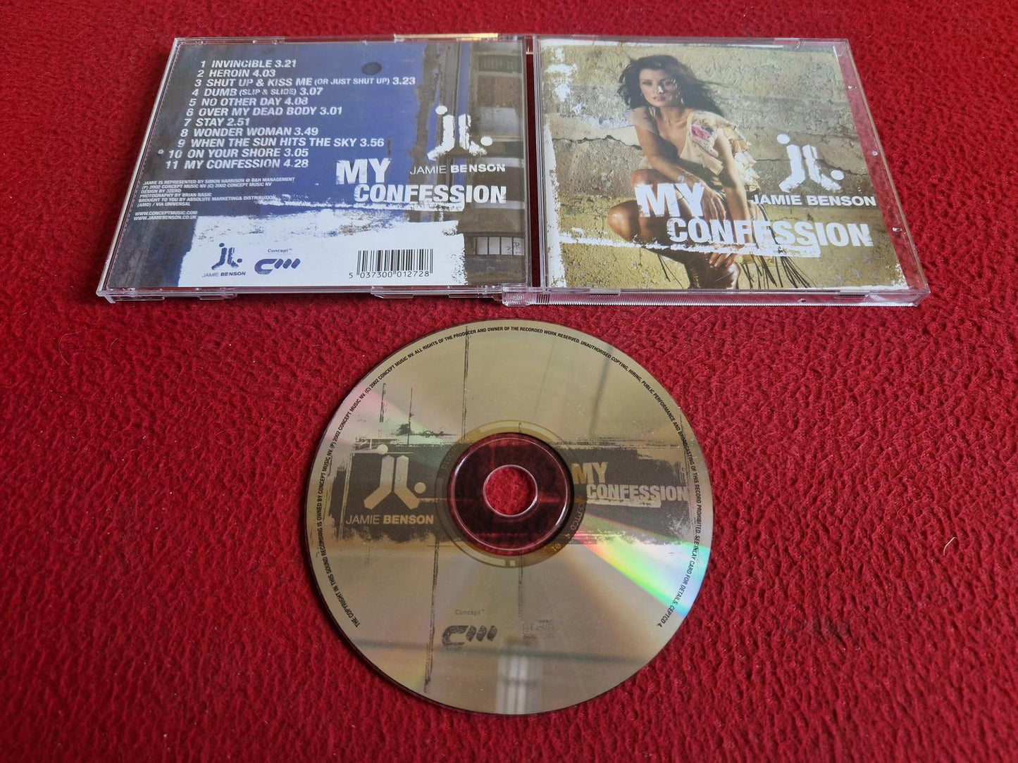JAMIE BENSON MY CONFESSION CD