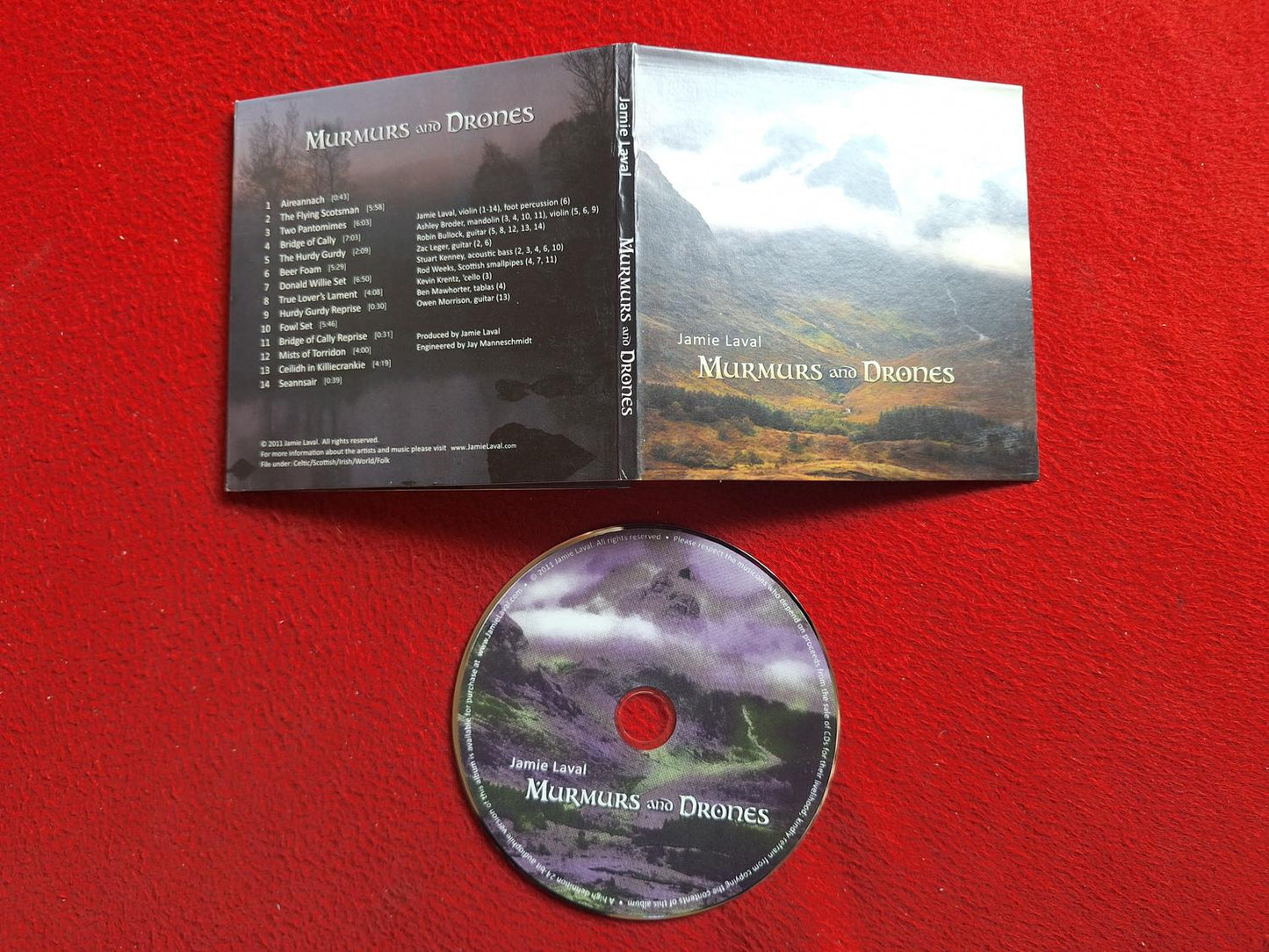 JAMIE LAVAL MURMURS AND DRONES CD