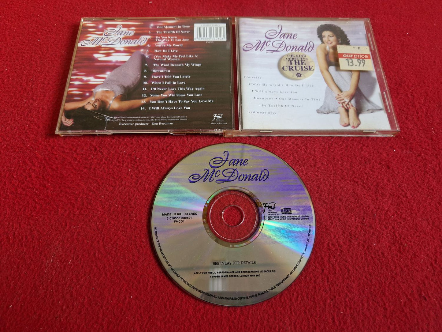 JANE MCDONALD  - JANE MCDONALD till CD