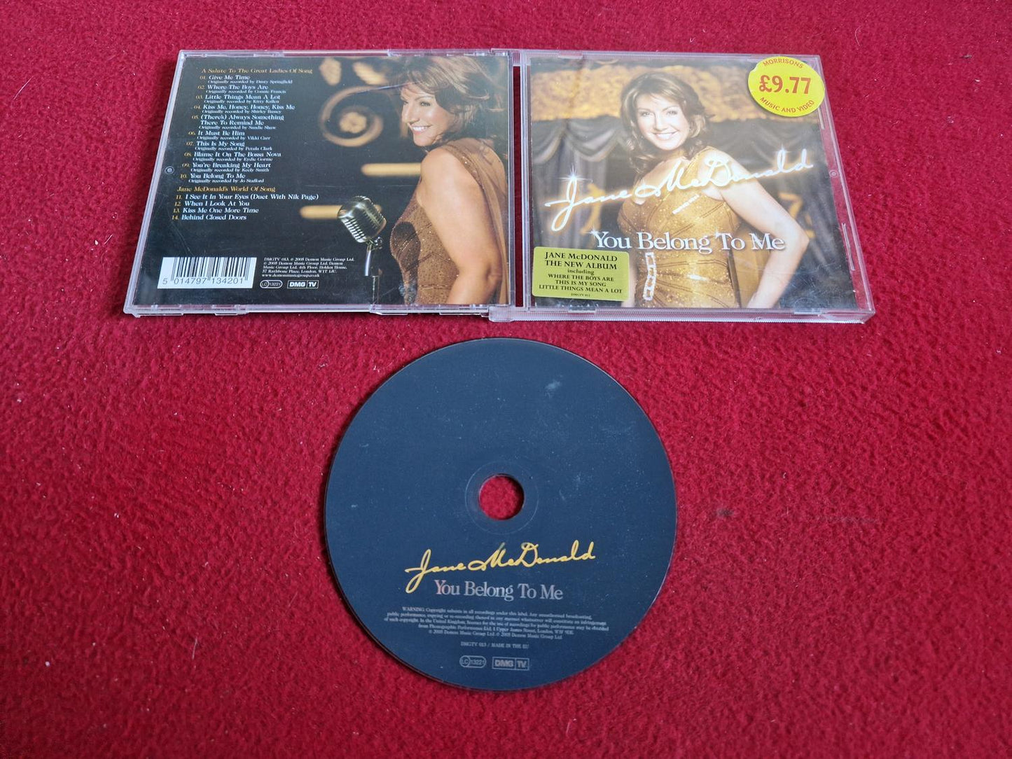 JANE MCDONALD YOU BELONG TO ME till CD