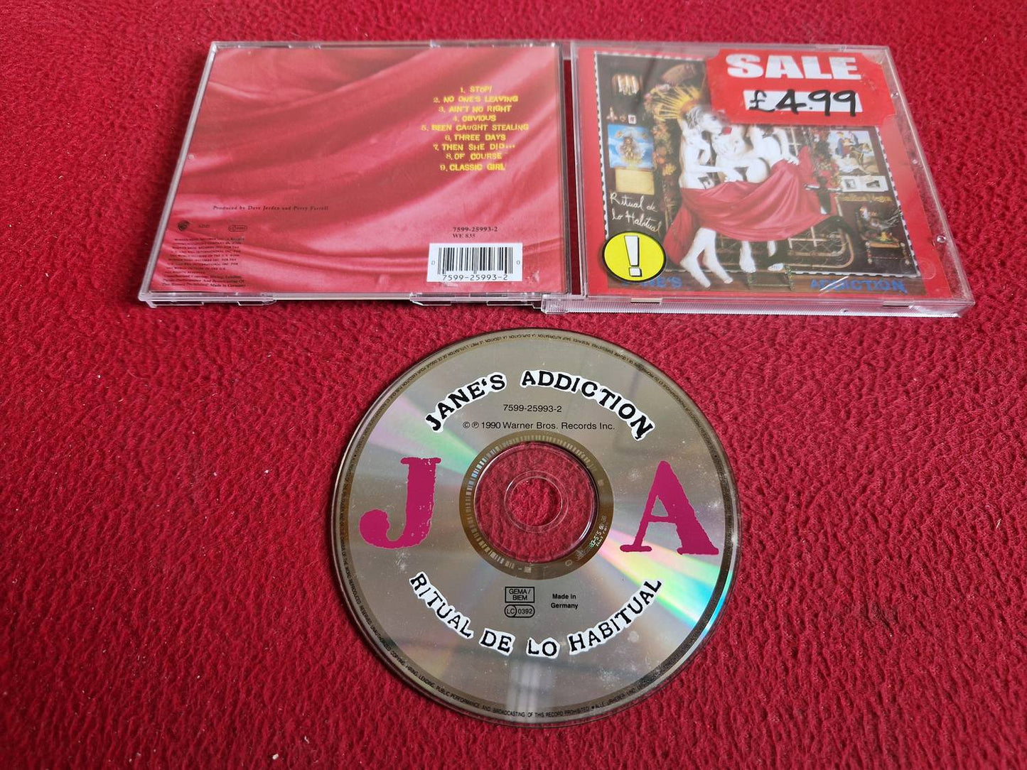JANE'S ADDICTION RITUAL DE LO HABITUAL CD