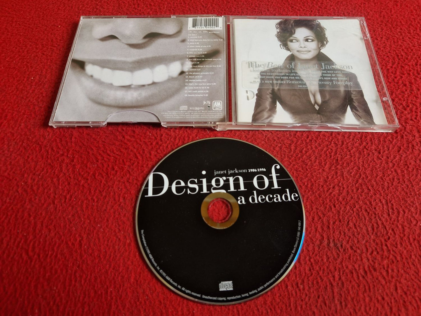 JANET JACKSON DESIGN OF A DECADE 1986 / 1996 CD