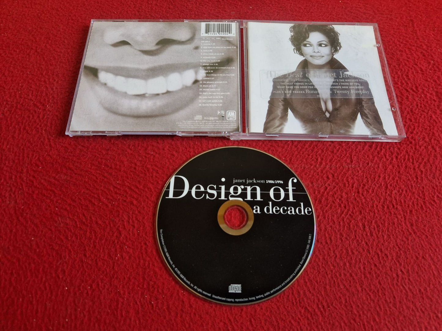 JANET JACKSON DESIGN OF A DECADE 1986/1996 CD