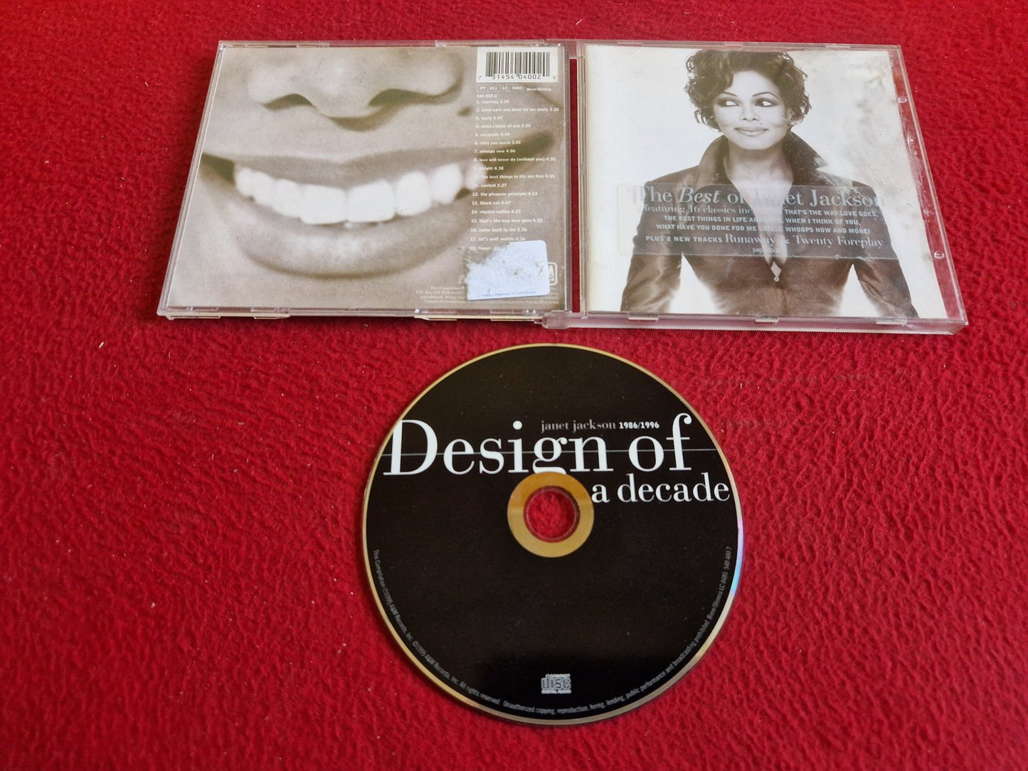 JANET JACKSON DESIGN OF A DECADE 1986/1996 CD